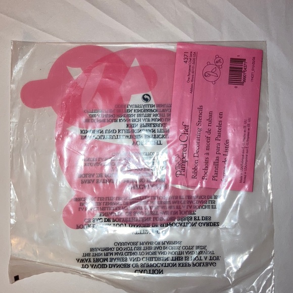 NWT Pampered Chef Ribbon Stencils set of (2) #4371 - Picture 4 of 4